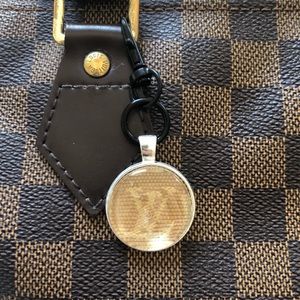Handmade LV bag charm/ key chain